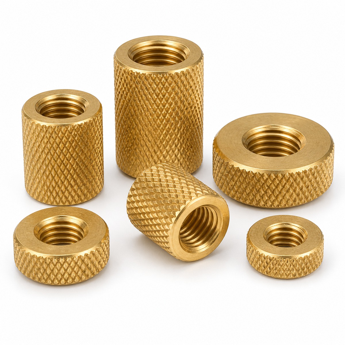 Brass Knurled Nut