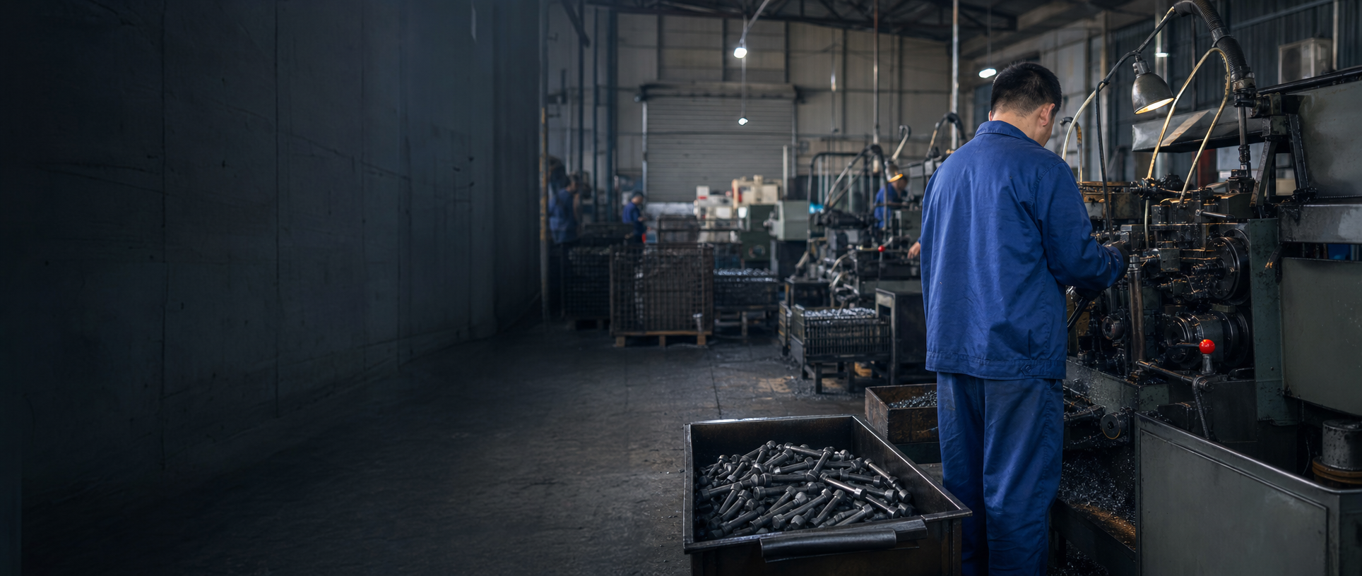 Fastener production scene